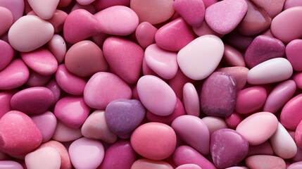 Obraz na płótnie Canvas Photorealistic seamless pattern of pink pebbles.