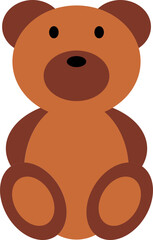 Teddy bear kid toy illustration
