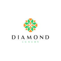 Abstract elegant tree leaf flower logo icon design. Universal creative premium symbol. Graceful jewel boutique vector sign.