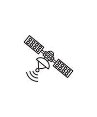 satellite line icon, vector best line icon.
