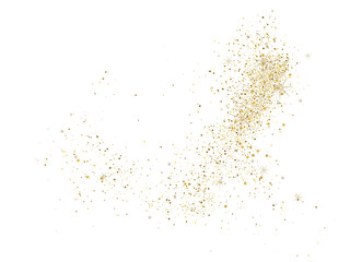 Gold Glitter Dust Transparent Background