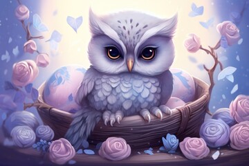 Pastel Nursery Owl Lullaby.