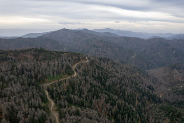 Landscape Drone footage taken in Autumn