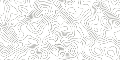 Natural printing illustrations of maps. Topographic map in contour line light topographic topo contour map and ocean topographic line map with curvy wave isolines vector