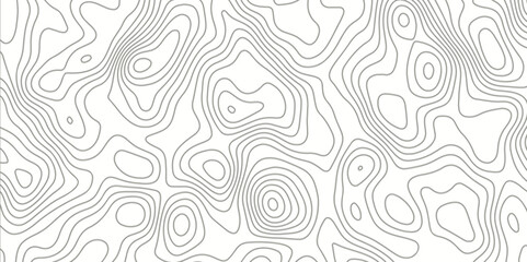 Natural printing illustrations of maps. Topographic map in contour line light topographic topo contour map and ocean topographic line map with curvy wave isolines vector