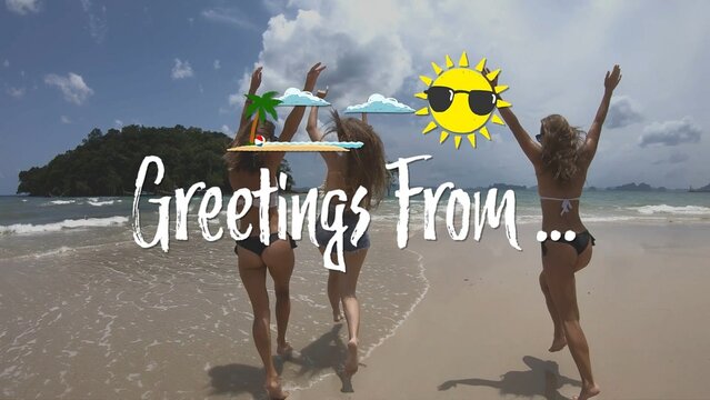 Greetings from The Sunny Summer Scribble Title Intro