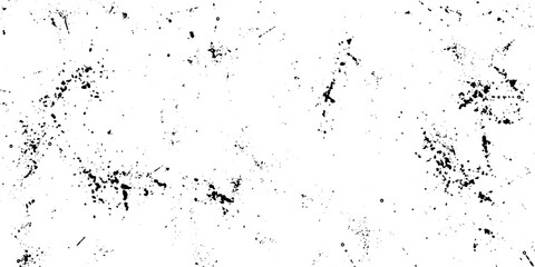Grunge old detailed black abstract texture. Dots, spots, splashes, ink. Vector background.