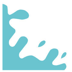 water flow, water drops, liquid, milk drops, pouring blue color milk