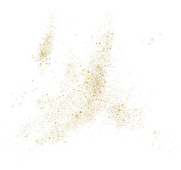 Gold Glitter Dust Transparent Background