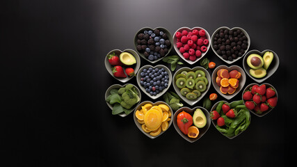 カラフルな果物、記念日のイメージ