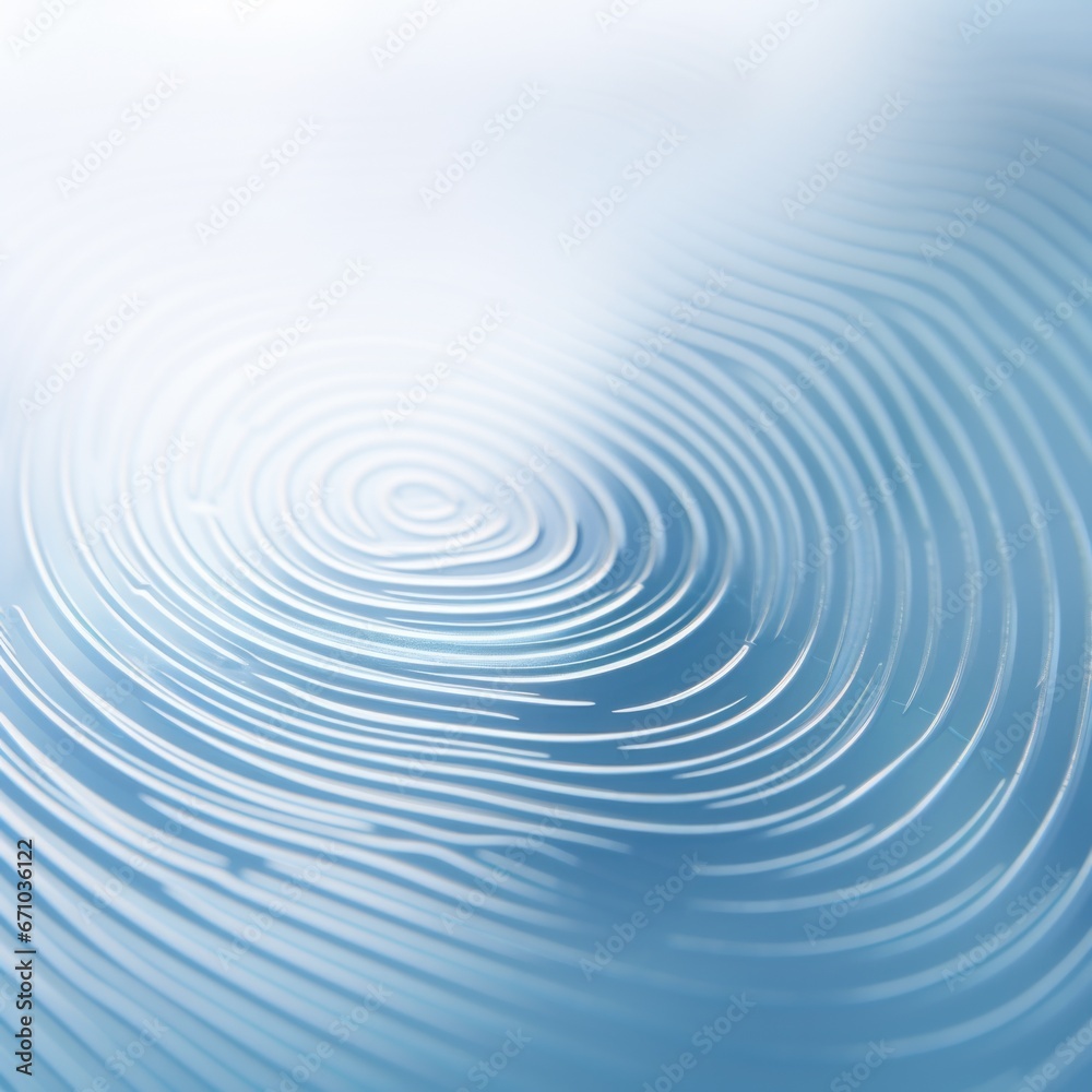 Wall mural a close up of a fingerprint with a circular pattern, ai