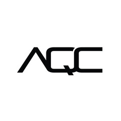 AQC creative initials letter logo concept design