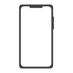 Modern Smartphone With Buttons Branding Mockup Detailed Isolated Office Business Advertisement Mobile Presentation Showcase Promotion Technology Display Device Template