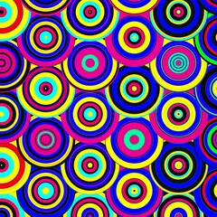 Circles retro background 