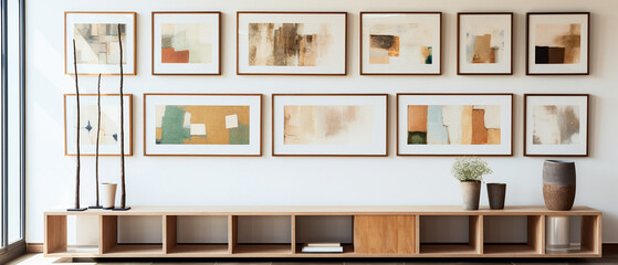 Contemporary Interior with Art, 
modern living room