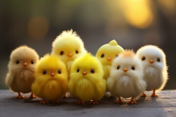 Sweet Baby Animals. Generative AI