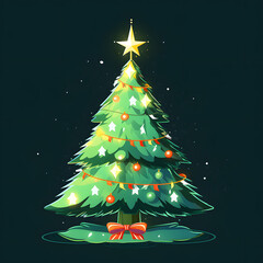 abstract christmas tree