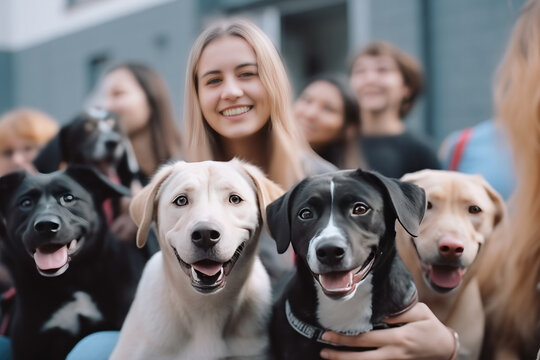 Heartwarming Dog Adoption Event At Community Center