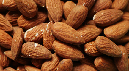 Almond texture. Nut background. Vegan diet