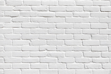 pattern of old white painted brick wall