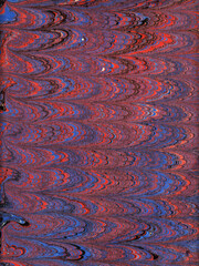 marbling art red tulip drawing pattern