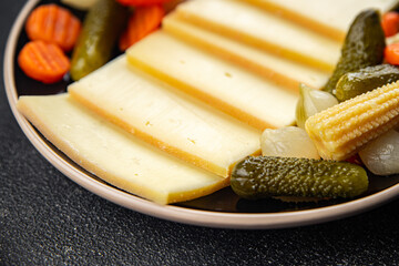 raclette cheese meal vegetable snack eating cooking appetizer meal food snack on the table copy space food background rustic top view