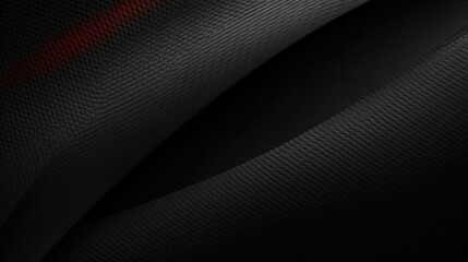  a close up of a black and red wallpaper with a red stripe.  generative ai