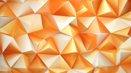  an abstract orange and white background with a lot of triangles.  generative ai