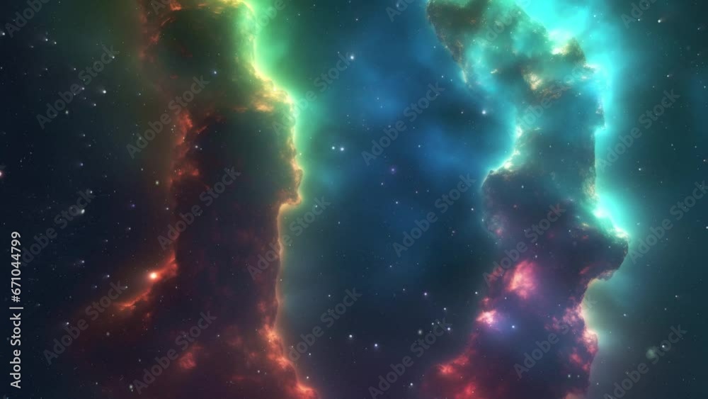 Wall mural space background with stars and space dust. can be used in vertical and horizontal format.