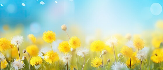 Beautiful colorful summer spring natural flower background