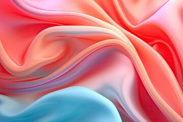 Beautiful silk flowing swirl of vibrant gentle