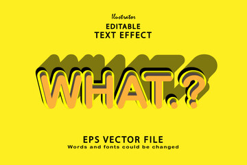 Editable what text effect