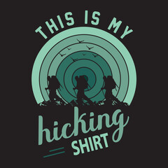 T shirt design for hiking lover