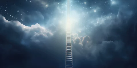 Fotobehang Enlightenment And Spirituality The Ladder To Heaven © Anastasiia