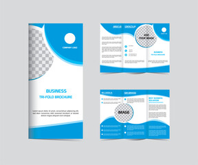 Tri fold brochure Business design template editable and resizable