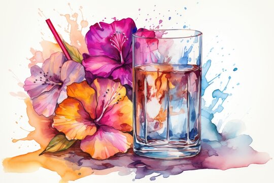 Watercolor background watercolor clipart alcohol