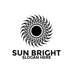 Sun logo design vector template, creative sun idea logo concept