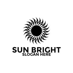 Sun logo design vector template, creative sun idea logo concept