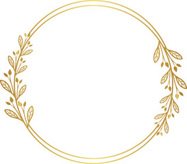 Luxury leaf circle for wedding