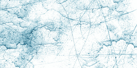 Overlay cracked splat stain dirty blue overlay or screen effect use for grunge background. Distressed concrete wall dust and noise scratches on a black background. dirt overlay or screen effect.