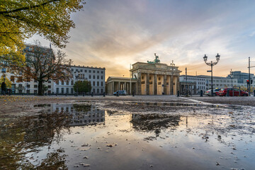 Brandenburg Gate view in Berlin of Germany 