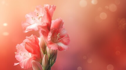  a pink flower is in a vase on a pink background.  generative ai
