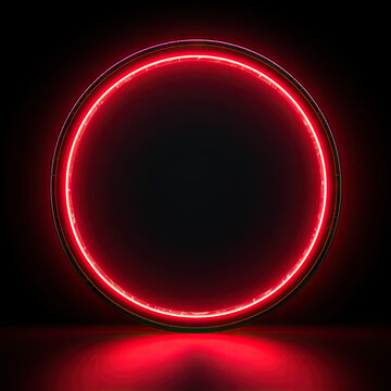 neon fire ring generated by Midjourney