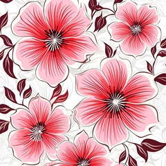 seamless pattern with flowers