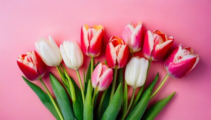 bouquet of tulips for Valentine's Day