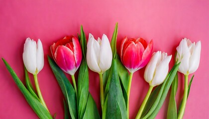 bouquet of tulips for Valentine's Day