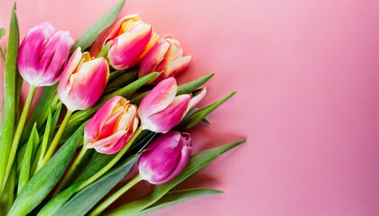 bouquet of tulips for Valentine's Day