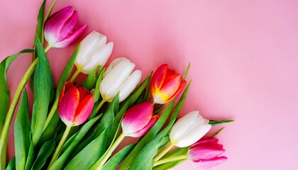 bouquet of tulips for Valentine's Day