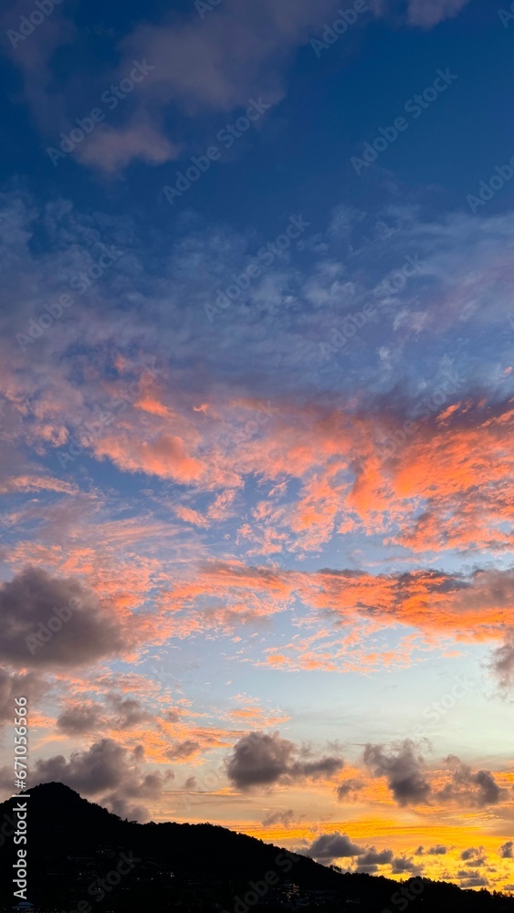 Canvas Prints sunset in the mountains