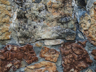 part of an old stone wall - background